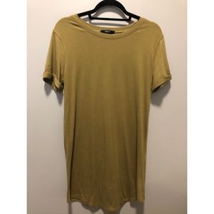 Women’s Olive Green Soft T-shirt Dress